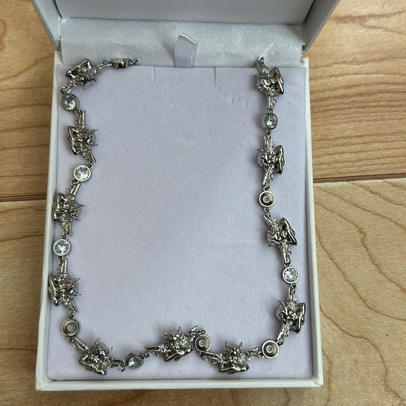 Boys Lie Crystal Clear Silver Necklace - Picture 6 of 6